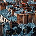 Toits parisiens - 117 x 80 cm