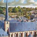 <strong>Tour de guet</strong> <br />195 x 97 cm <br /> Technique mixte sur toile
