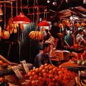 <strong>Night Market</strong> <br />100 x 73 cm <br /> Technique mixte sur toile