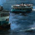 <strong>Star Ferry</strong> <br />60 x 30 cm <br /> Technique mixte sur toile