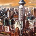 <strong>NANJING XILU</strong> <br />80 x 40 cm <br /> Technique mixte sur toile