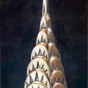 <strong>Petit Chrysler</strong> <br />25 x 75 cm <br /> Technique mixte sur toile