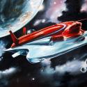<strong>Orbite</strong> <br />200 x 150 cm <br /> Technique mixte sur toile