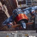 <strong>Basse Altitude</strong> <br />130 x 89 cm <br /> Technique mixte sur toile