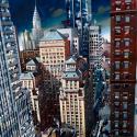 <strong>W56th Street</strong> <br />89 x 130 cm <br /> Technique mixte sur toile