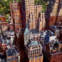 <strong>W57th Street</strong> <br />89 x 130 cm <br /> Technique mixte sur toile