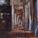 <strong>De porte à porte</strong> <br />Elysée 2015 <br /> peinture sur toile <br /> 120 X 120 CM