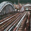 <strong>Métro</strong> <br />130 x 89 cm <br /> Technique mixte sur toile
