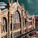 <strong>Gare aux douaniers</strong> <br />120 x 60 cm <br /> Technique mixte sur toile
