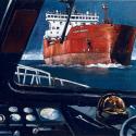 <strong>Pilotine</strong> <br />80 x 40 cm <br /> Technique mixte sur toile